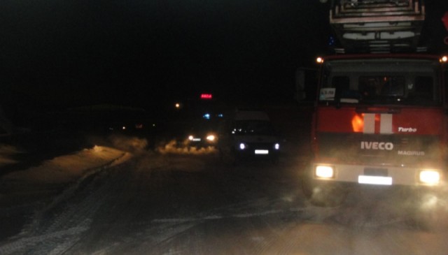 В Сургутском районе вспыхнул автовоз
