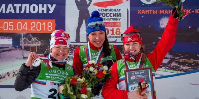 Биатлонистка Ульяна Кайшева выиграла спринт на Чемпионате России в Ханты-Мансийске