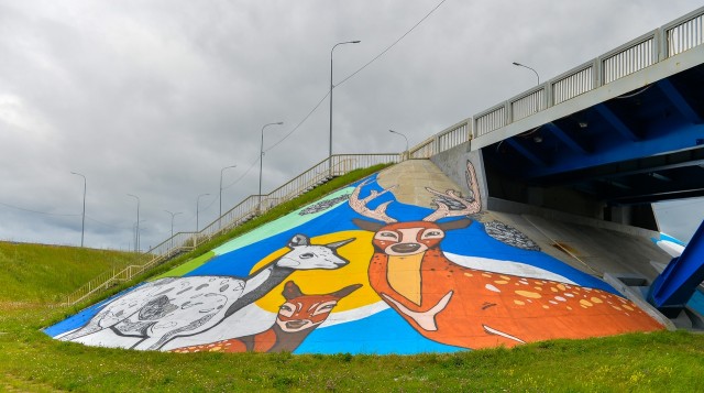 В Нижневартовске создали самое большое граффити в Югре