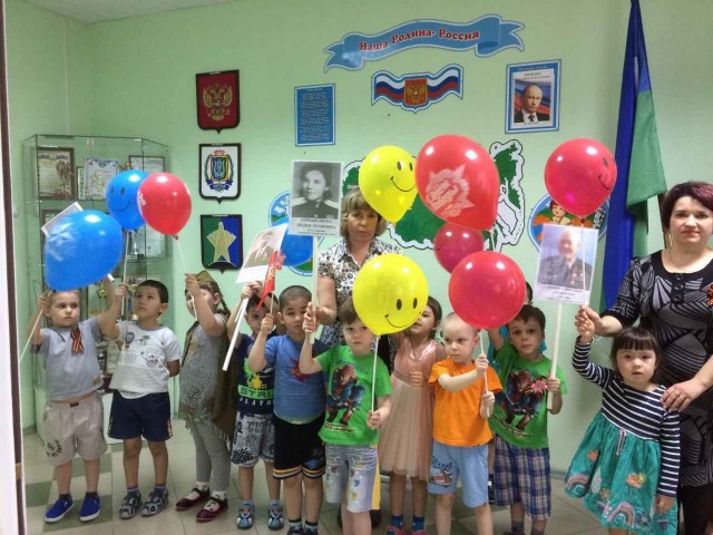 В детском саду Барсово провели акцию " Бессмертный полк"