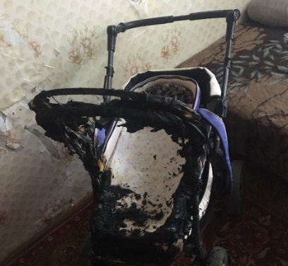 В Тамбове от окурка 19-летней мамы загорелась коляска с младенцем