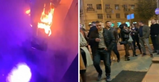 В Екатеринбурге во время вечеринки едва не сгорел бар