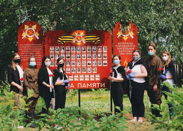 В Барсово открыли Стену памяти в честь ветеранов Великой Отечественной войны