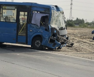 Пять человек пострадало при столкновении автобусов в Нефтеюганске