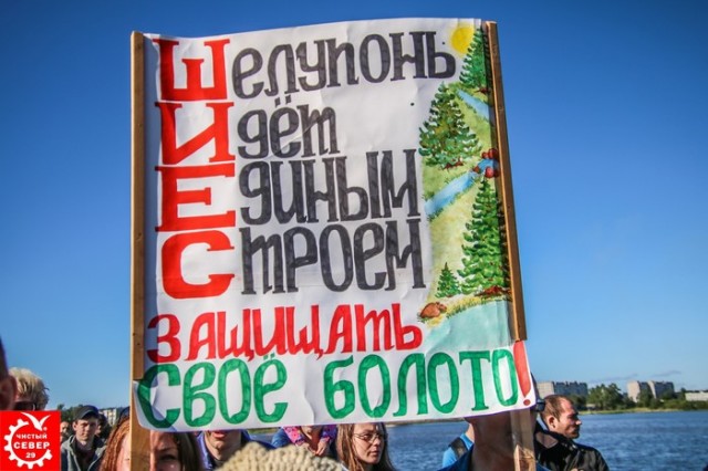 В Северодвинске прошёл митинг против строительства мусорного полигона в Шиесе