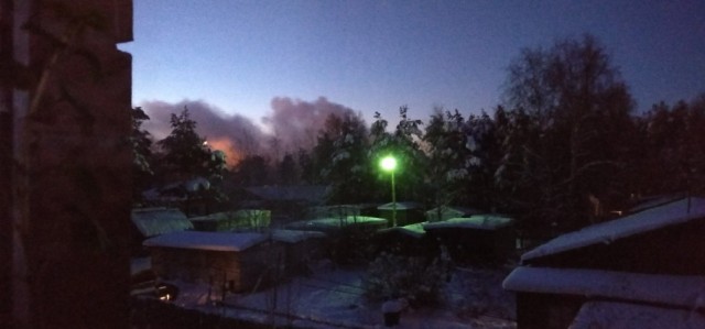 Пожар в жилом секторе Барсово