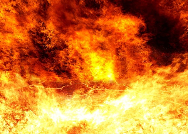 Пассажирский автобус №17 сгорел на трассе в Тюмени