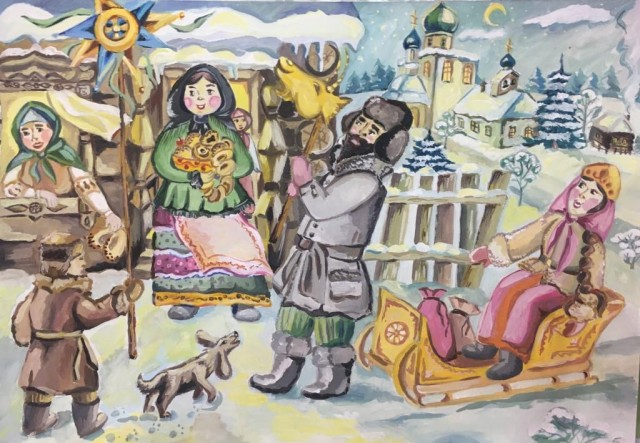 Школьники Сургутского района нарисовали Рождество