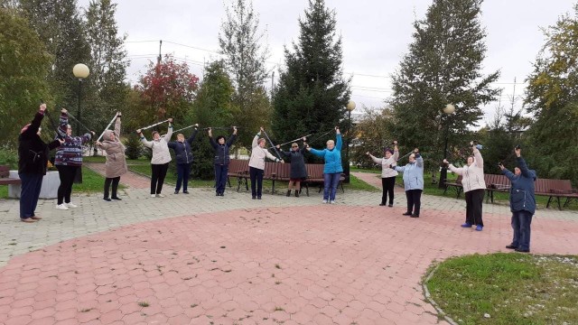Жители Сургутского района 55+ возобновляют тренировки