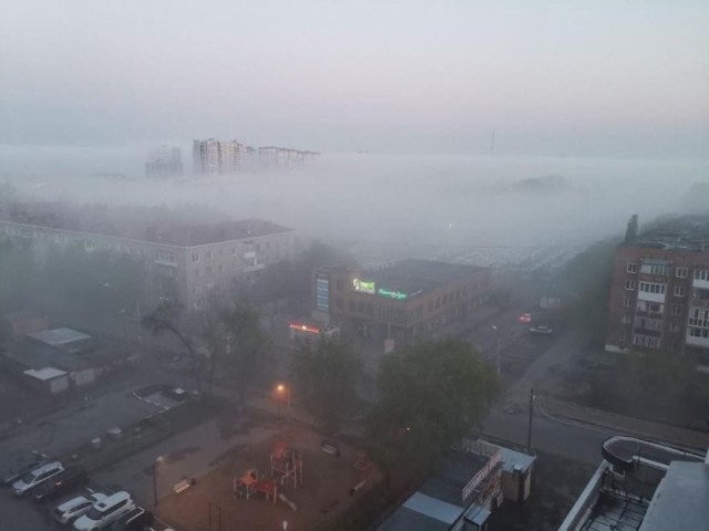 В Омске из-за сильного тумана задержали все утренние рейсы