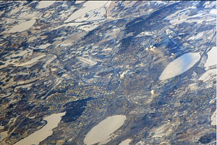 ​Российский космонавт поделился фото новогоднего Челябинска из космоса