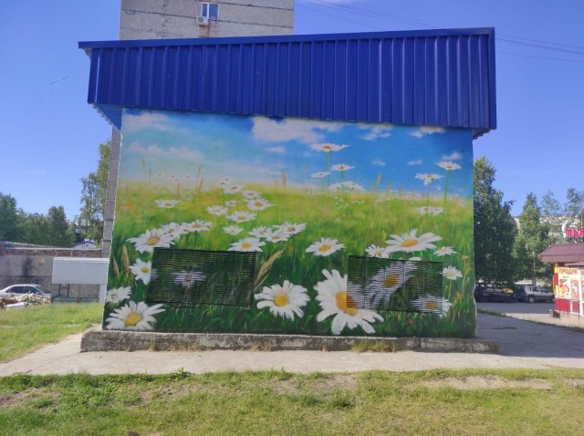 ​Художники из Сургута расписали ещё две подстанции во дворах города. ФОТО