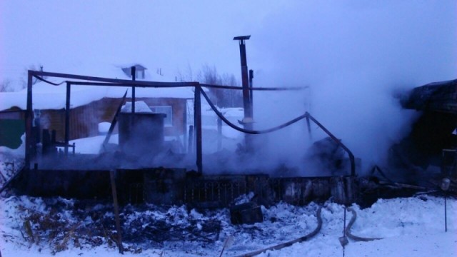 Пожар в дачном доме в СНТ "Север" Нефтеюганского района