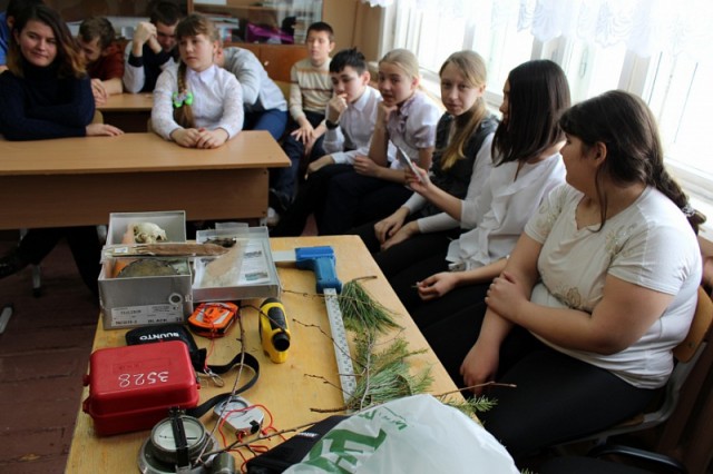 Школьники из Высокого Мыса узнали о лесных особенностях Сургутского района