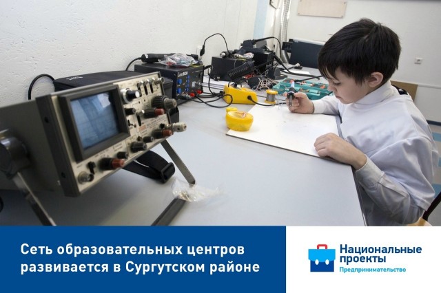 В Сургутском районе ​развивают сеть центров инновационного образования молодежи
