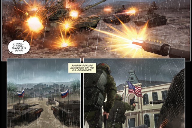 Американские военные нарисовали комикс, в котором Россия побеждает США