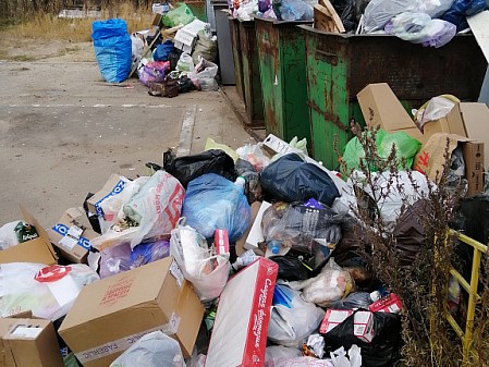 «Бардак с мусорками»: жители Солнечного жалуются на перебои в вывозе отходов