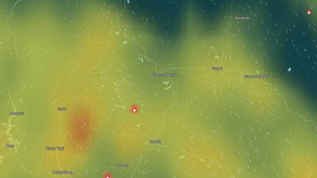 На ХМАО надвигается облако гари от пожаров в соседних регионах