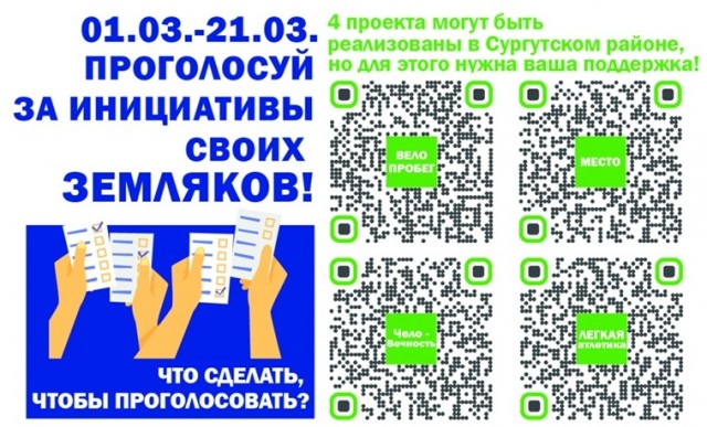 В Сургутском районе продолжается онлайн-голосование за инициативные проекты