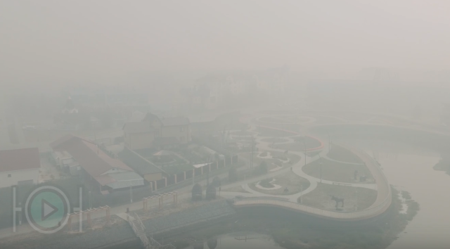 ​Города ХМАО накрыл смог. Фото