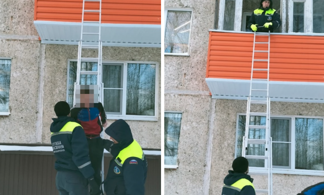 В Нижневартовске двое детей застряли на балконе без верхней одежды