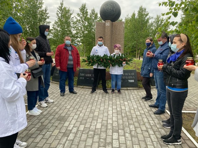 В Фёдоровском рано утром провели акцию «Свеча памяти»