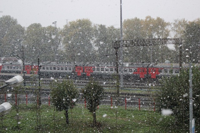 Первый снег выпал в Томске в понедельник
