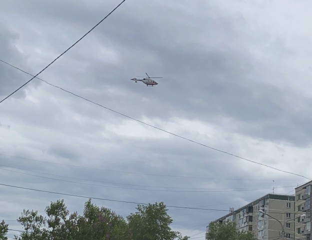 Вертолёт с тяжёлым пациентом экстренно приземлился на стоянке «Екатеринбург-Экспо»