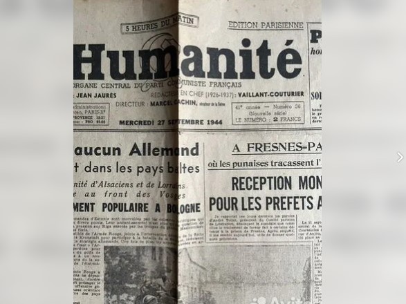 ​В ХМАО продают коммунистическую газету, купленную в Париже в 1944 году