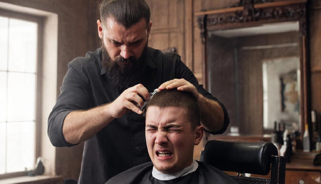 Клиент обрил мастера барбершопа за неудачно подстриженую бороду в Сургуте Клиент обрил мастера барбершопа за неудачно подстриженую бороду в Сургуте