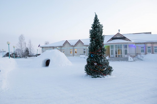 Андрей Трубецкой осмотрел снежный городок в Высоком Мысе, построенный силами жителей