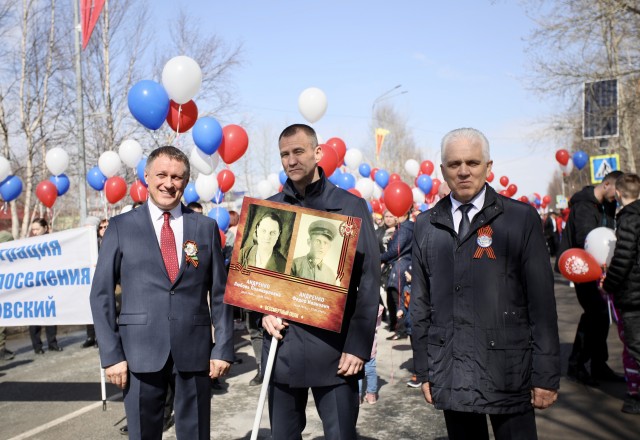 В Фёдоровском шествие Бессмертного полка поддержали сотни жителей