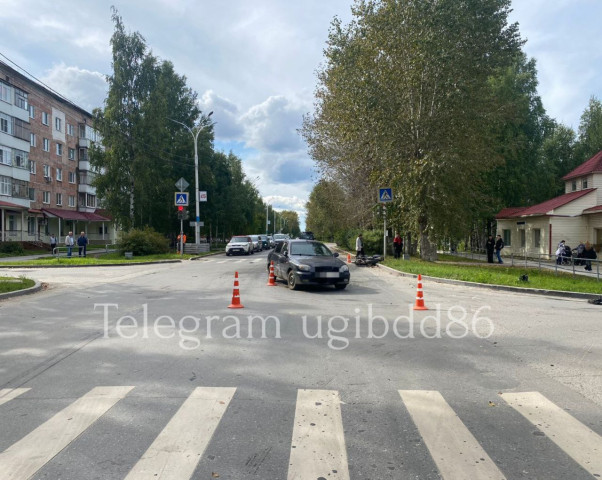 Мотоциклист пострадал в жестком массовом ДТП в ХМАО Мотоциклист пострадал в жестком массовом ДТП в ХМАО