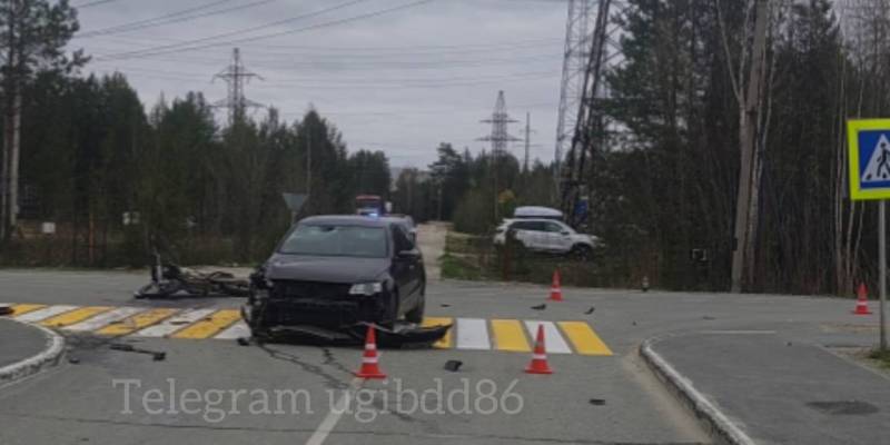 В ХМАО подростки на питбайке устроили жесткое ДТП с пострадавшими