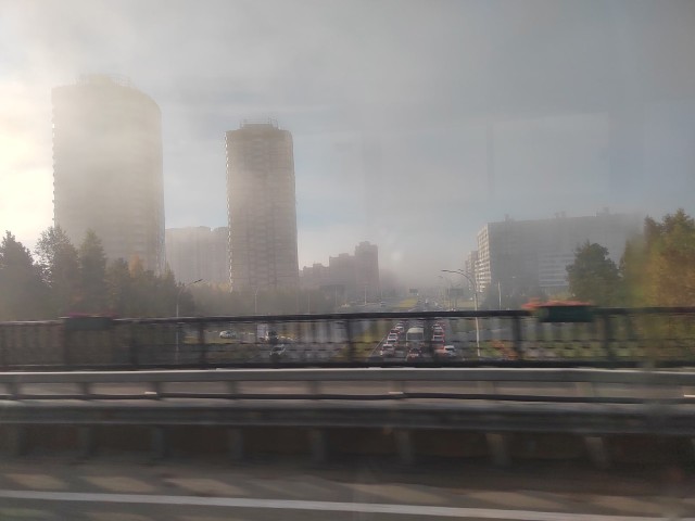 Города ХМАО накрыло туманом. Фото