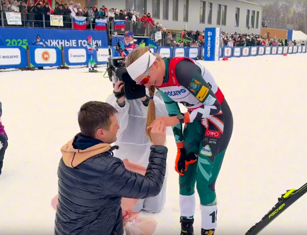 Лыжнице из Сургутского района Елизавете Еремеевой сделали предложение после гонки в Казани