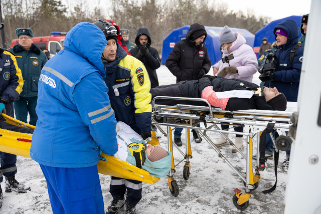 В Сургутском районе прошли масштабные учения по отработке действий при ДТП