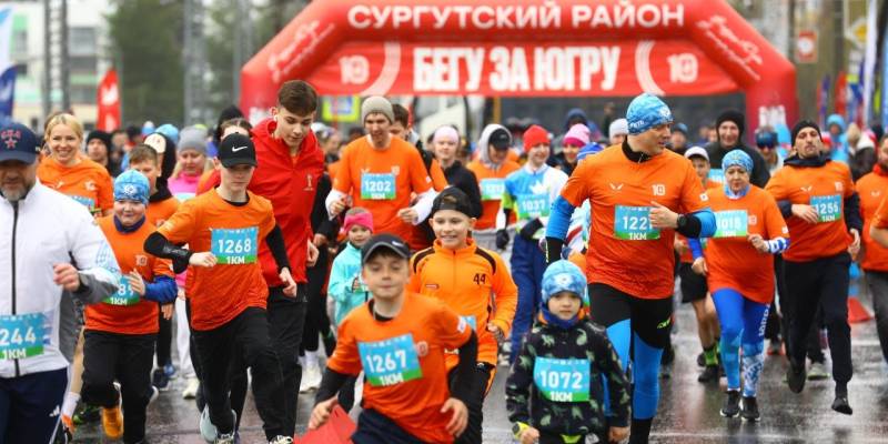Самый масштабный забег за всю историю Сургутского района прошел в Солнечном