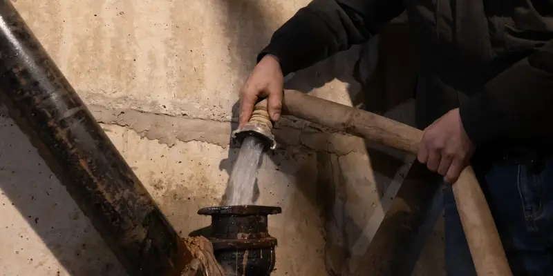 ​Тотальная промывка: в Белом Яре решают проблему грязной воды