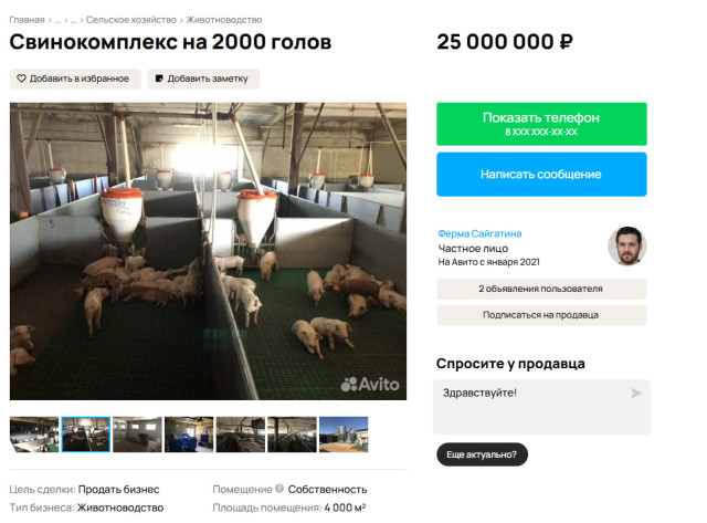 Свиноферму с пунктом осеменения и автоматикой продают в ХМАО Свиноферму с пунктом осеменения и автоматикой продают в ХМАО
