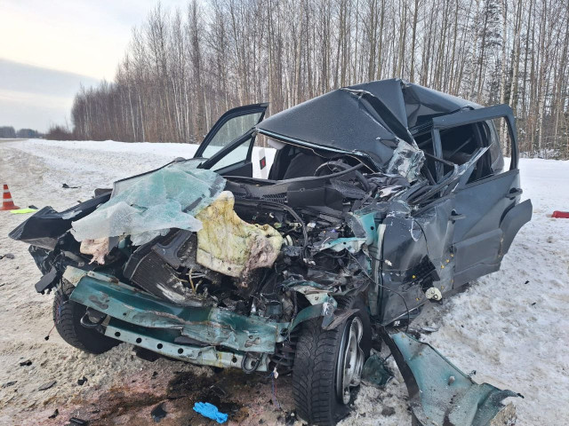 На загородной трассе в ХМАО водитель погиб в роковом ДТП с грузовиком