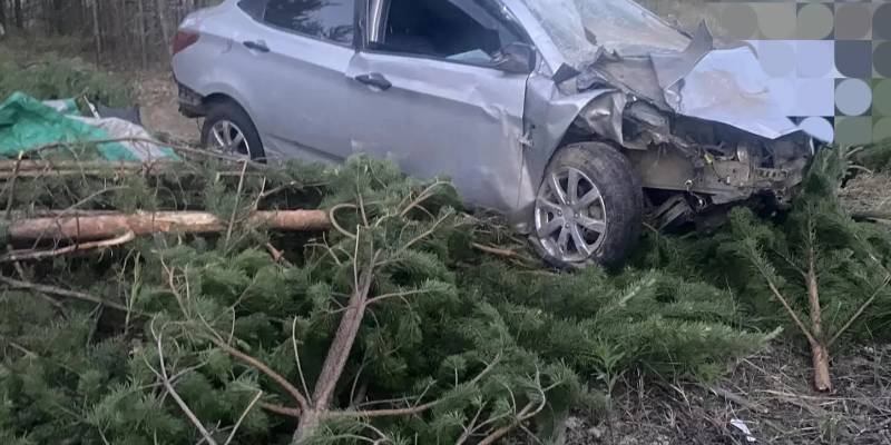 В Сургутском районе начинающий водитель устроил ДТП и угодил в больницу