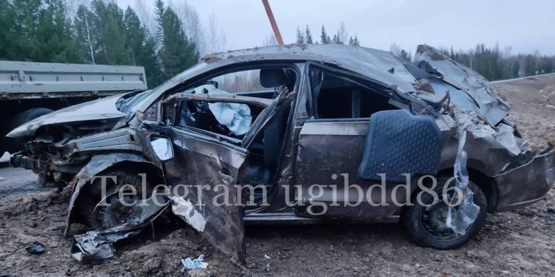 Начинающий водитель погиб в жуткой аварии на трассе в ХМАО