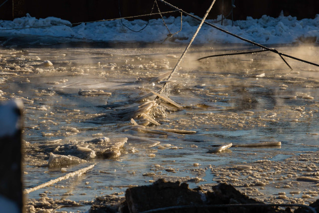 За сутки без динамики: ледоход на Оби остановился в 1000 километрах от Югры