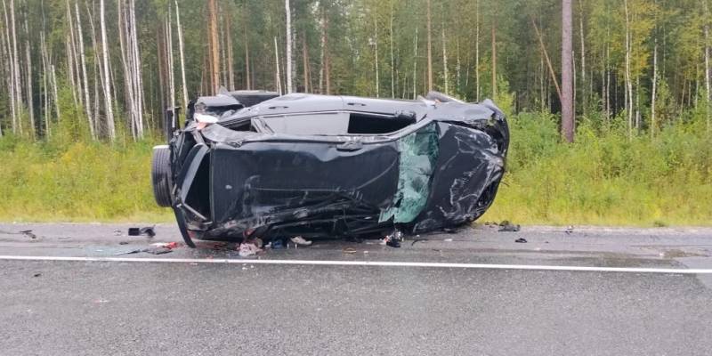 Пьяный молодой водитель без прав опрокинул автомобиль на трассе в ХМАО