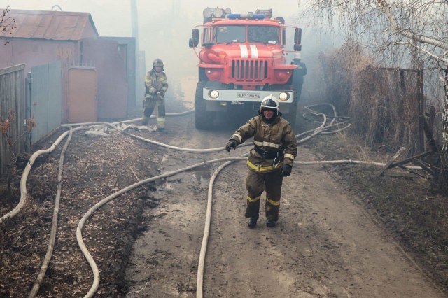 В Курганской области потушили крупный природный пожар