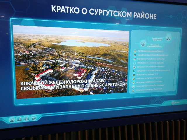 ​В аэропорту «Внуково» появилась интерактивная инвестиционная карта Сургутского района